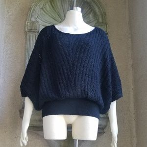 Bebe black cable knit sweater